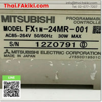 (D)Used*, FX1N-24MR-001 PLC Main Module, พีแอลซียูนิตหลัก สเปค AC100-240V, MITSUBISHI