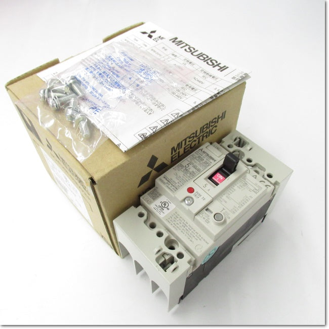 Japan (A)Unused,NV50-SVFU,3P 5A 30mA 漏電保護付UL 489Listedノー