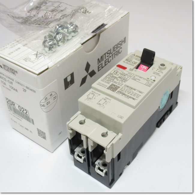 Japan (A)Unused,NV32-CVF,2P 15A 100mA 漏電遮断器 ,อะไหล่