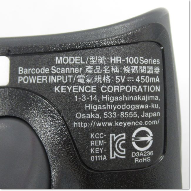 Japan (A)Unused,HR-100 2次元コードハンディスキャナ + 設定ソフトウェア・通信ケーブル付き ,Handy Code  Reader,KEYENCE