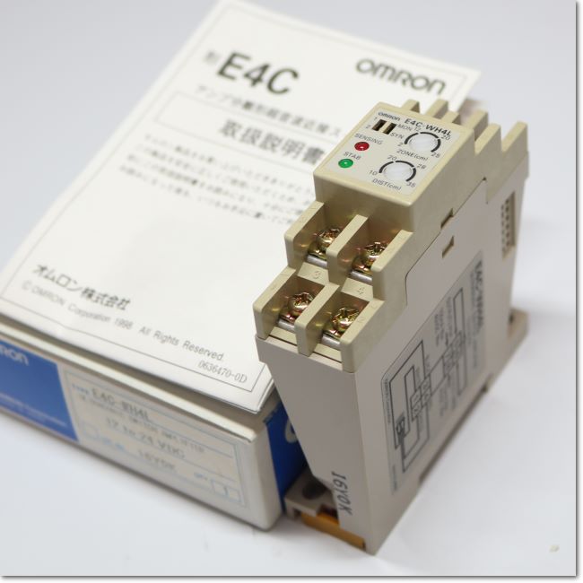 Japan (A)Unused,E4C-WH4L 円柱型超音波センサ アンプユニット ,Ultrasonic Sensor,OMRON