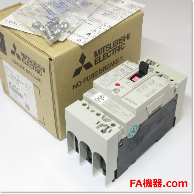 三菱 漏電遮断器 NF50-SVFU 2P 15A-