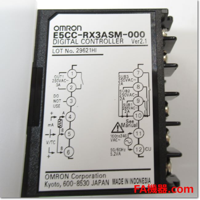 Japan (A)Unused,E5CC-RX3ASM-000 デジタル温度調節器 フルマルチ入力 リレー出力 AC100-240V 48×48mm  Ver.2.1 ,อะไหล่เครื่องจักร,Machine Parts,มือสอง,Secondhand –
