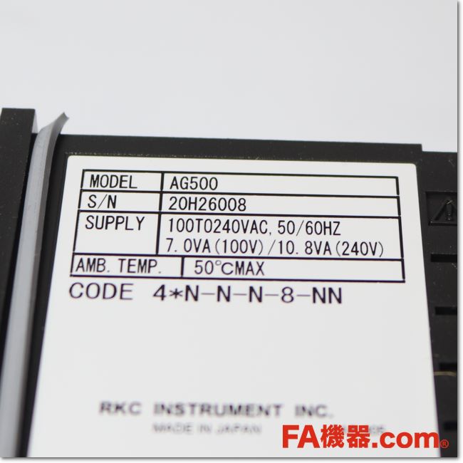 Japan (A)Unused,AG500-4*N-N-N-8-NN デジタル指示計 AC100-240V  ,อะไหล่เครื่องจักร,Machine Parts,มือสอง,Secondhand –
