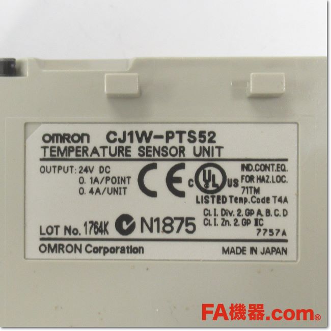 Japan (A)Unused,CJ1W-PTS52 絶縁型測温抵抗体入力ユニット,Analog Module,OMRON