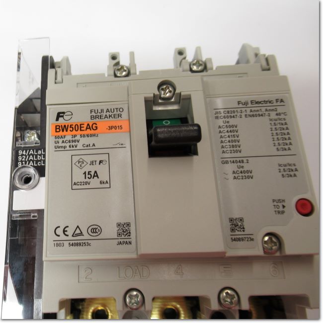 Japan (A)Unused,BW50EAG-3P015 KA オートブレーカ 3P 15A 警報