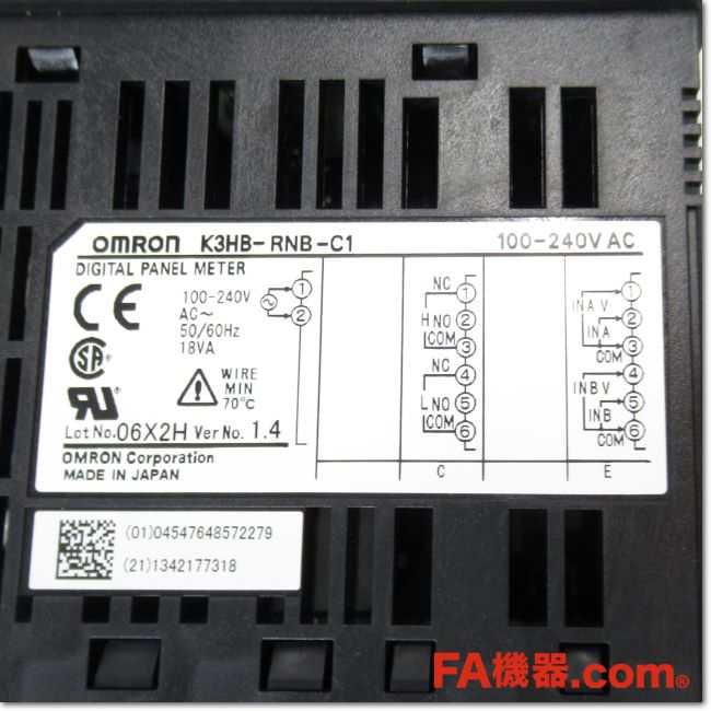 Japan (A)Unused,K3HB-RNB-C1 回転パルスメータ AC100-240V,Digital Panel Meters,OMRON