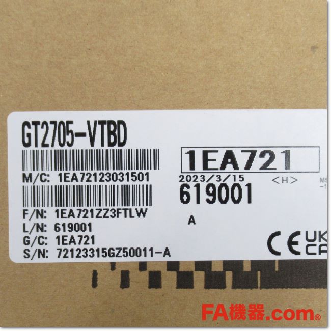 Japan (A)Unused,GT2705-VTBD GOT本体 5.7型 TFTカラー液晶