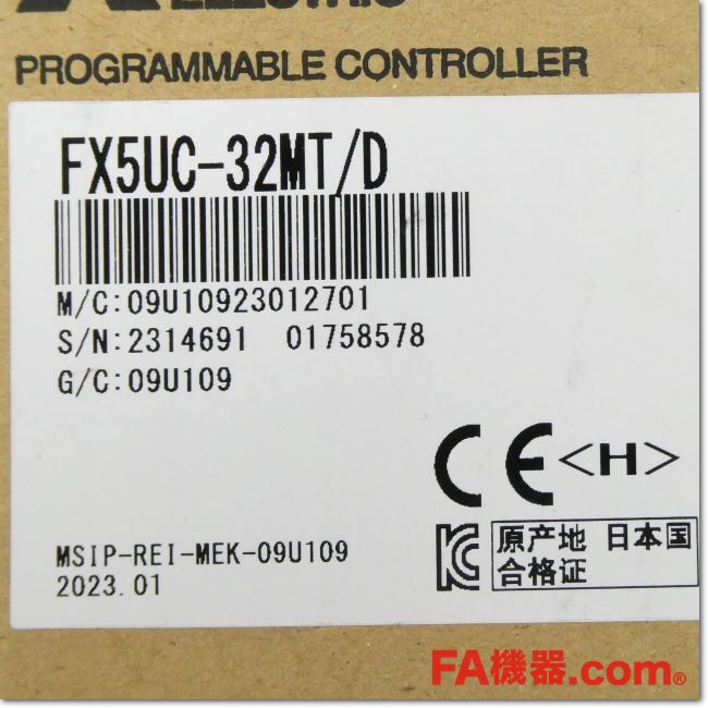 Japan (A)Unused,FX5UC-32MT/D CPUユニット DC入力 トランジスタ出力
