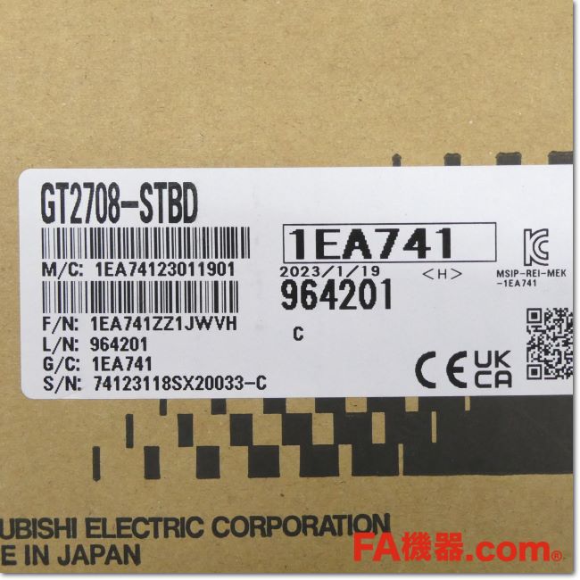 Japan (A)Unused,GT2708-STBD GOT ​​8.4型 SVGA[800×600] TFTカラー