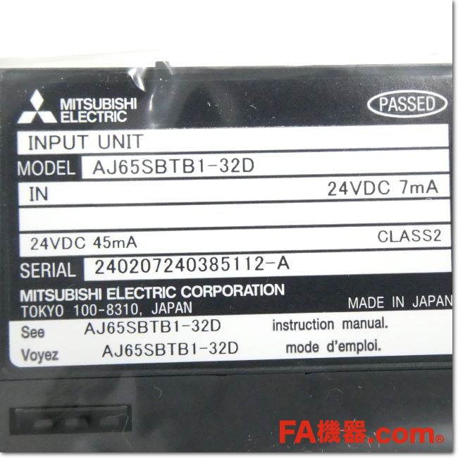 Japan (A)Unused,AJ65SBTB1-32D CC-LinkリモートI/Oユニット DC入力32点 端子台タイプ,อะไหล่เครื่องจักร,Machine  Parts,มือสอง,Secondhand –