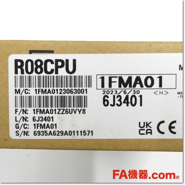 Japan (A)Unused,R08CPU シーケンサCPUユニット,อะไหล่เครื่องจักร