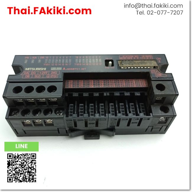 D)Used*, AJ65SBTC1-32T CC-Link remote I O unit transistor output 32 – 