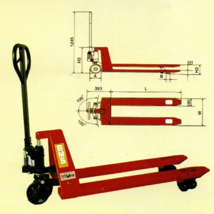 Hand Pallet Truck, BPT255 BMS – Thai.FAkiki.com