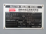 NEX360-100LE INJECTION MACHINE ,NISSEI