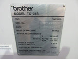 TC-31B MACHINING CENTER ,BROTHER