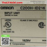 (C)Used, C200H-ID216 DC Input Module, อินพุตโมดูล สเปค -, OMRON