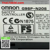 (C)Used, G9SP-N20S Safety Controllers, เครื่องควบคุมความปลอดภัย สเปค DC24V Ver1.1, OMRON
