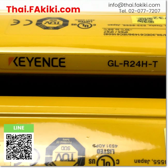 (C)Used, GL-R24H Safety Light Curtain, เซนเซอร์ม่านแสงนิรภัย สเปค DC24 ...