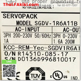 (D)Used*, SGDV-1R6A11B Servo Pack, เซอร์โวแพ็ค สเปค 3PH 200V, YASKAWA