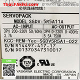 (D)Used*, SGDV-5R5A11A Servo Pack, เซอร์โวแพ็ค สเปค 3PH 200V, YASKAWA