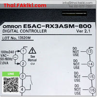 (C)Used, E5AC-RX3ASM-800 Digital Temperature Controller, เครื่องควบคุมอุณหภูมิแบบดิจิตอล สเปค AC100-240V 96×96mm Ver.2.1, OMRON