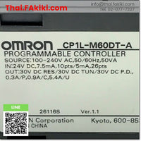 (C)Used, CP1L-M60DT-A PLC, พีแอลซี สเปค AC100-240V ver.1.1, OMRON