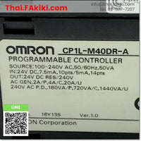 (C)Used, CP1L-M40DR-A CPU Module, ซีพียูโมดูล สเปค Ver1.0, OMRON