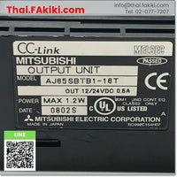 (C)Used, AJ65SBTB1-16T CC-Link System Compact Type Remote I/O Module, โมดูล I/O ระยะไกลระบบ CC-Link สเปค 16Point, MITSUBISHI
