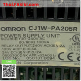 (D)Used*, CJ1W-PA205R AC Power supply, แหล่งจ่ายไฟ AC สเปค AC100-240V, OMRON