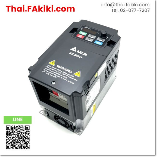 (C)Used, VFD022CB43A-21 INVERTER, อินเวอร์เตอร์ สเปค 3PH AC380-480V 2.2kw, DELTA