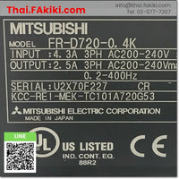 (D)Used*, FR-D720-0.4K inverter, อินเวอร์เตอร์ สเปค 3PH AC200V, MITSUBISHI