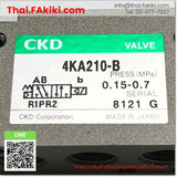 (D)used*, 4KA210-B valve ,วาล์ว สเปค 5-Port DC24V 1/8inch ,CKD