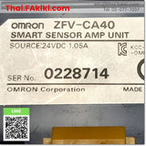 (C)Used, ZFV-CA40 Smart Sensor Amplifier, แอมพลิฟายเออร์เซนเซอร์อัจฉริยะ สเปค DC24V, OMRON