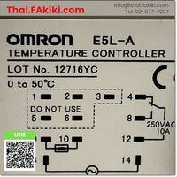 (C)Used, E5L-A Digital thermostat, อุปกรณ์ควบคุมอุณหภูมิห้อง สเปค AC100-240V 0-50℃, OMRON