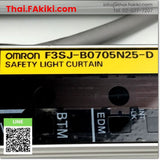 (C)Used, F3SJ-B0705N25 Safety Light Curtain, เซนเซอร์ม่านแสงนิรภัย สเปค 34 beams, OMRON