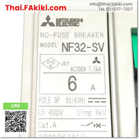 (C)Used, NF32-SV No-Fuse Breaker, No-Fuse Breaker, Specification 3P 6A, MITSUBISHI 