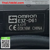 (C)Used, E3Z-D61 Photoelectronic Sensor, โฟโต้อิเล็กทริค เซ็นเซอร์ สเปค DC12-24V 1.8m, OMRON