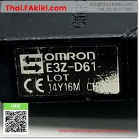 (D)Used*, E3Z-D61 Photoelectronic Sensor, โฟโต้อิเล็กทริค เซ็นเซอร์ สเปค DC12-24V 1.8m, OMRON