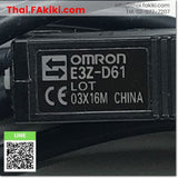 (D)Used*, E3Z-D61 Photoelectronic Sensor, โฟโต้อิเล็กทริค เซ็นเซอร์ สเปค DC12-24V 1.7m, OMRON