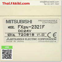 (D)Used*, FX2N-232IF MELSEC-F Series RS-232C Special Block For Communication, บล็อกพิเศษสำหรับระบบสื่อสาร RS-232C ซีรีส์ MELSEC-F สเปค Ver1.0, MITSUBISHI