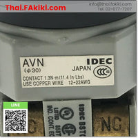 (C)Used, AVN311NR Push Button Switch, สวิตช์ปุ่มกด สเปค Φ30 1a1b, IDEC