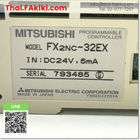 (D)Used*, FX2NC-32EX Input extension Module, โมดูลส่วนขยายอินพุต สเปค 32 points, I/O, MITSUBISHI