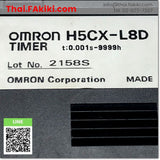 (C)Used, H5CX-L8D Electronic Counters, LED เคาน์เตอร์แบบตั้งค่าล่วงหน้าระบบอิเล็กทรอนิกส์ สเปค AC24V/DC12-24V  0.001s-9999h, OMRON