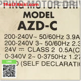 (D)Used*, AZD-C Driver for stepping motor, สเต็ปปิ้งมอเตอร์สำหรับยูนิต สเปค 1PH/3PH AC200V, ORIENTAL MOTOR