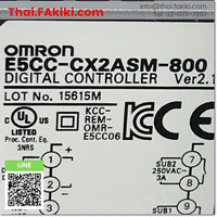 (C)Used, E5CC-CX2ASM-800 Digital Temperature Controllers, เครื่องควบคุมอุณหภูมิ สเปค AC100-240V ver2.1, OMRON
