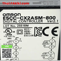 (C)Used, E5CC-CX2ASM-800 Digital Temperature Controllers, เครื่องควบคุมอุณหภูมิ สเปค AC100-240V ver2.1, OMRON