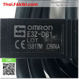 (D)Used*, E3Z-D61 Photoelectronic Sensor, โฟโต้อิเล็กทริค เซ็นเซอร์ สเปค 2m, OMRON