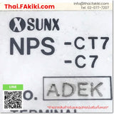 (C)Used, NPS-CT7 ON/OFF input sensor controller, ตัวควบคุมเซ็นเซอร์เปิด/ปิดอินพุต สเปค AC100-240V, SUNX