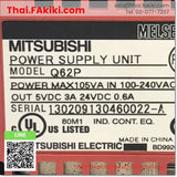 (C)Used, Q62P Power Supply, พาวเวอร์ซัพพลาย สเปค AC100-240V, MITSUBISHI